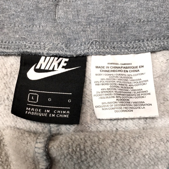 🏐 Nike Sportswear Girl’s NSW PE Pant Joggers / Sweatpants, Size L - Gray - Picture 11 of 11